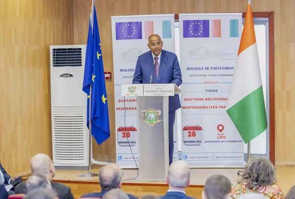 6ème session du Dialogue de partenariat Côte d’Ivoire-Union Européenne : Patrick Achi salue l’excellence  coopération
