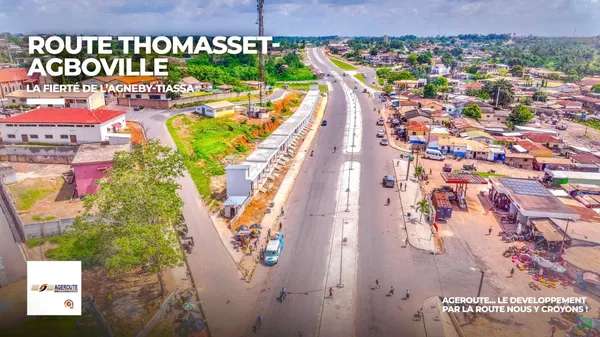 Route Thomasset – Agboville : le taux d’avancement des travaux estimé à 96%