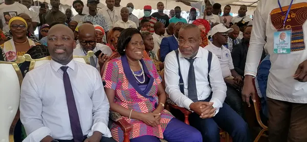 Accueil de Charles Blé Goudé: Simone Gbagbo, Affi, Yodé et Siro à la place CP1 de Yopougon, en images