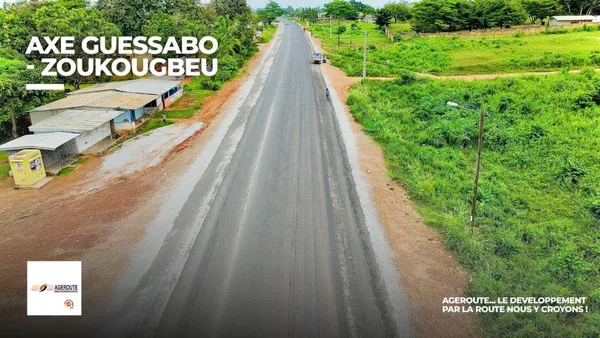 Tronçon Daloa – Duékoué – Man – Danané et Zouan Hounien : les travaux connaissent un taux d’avancement de plus de 62 %