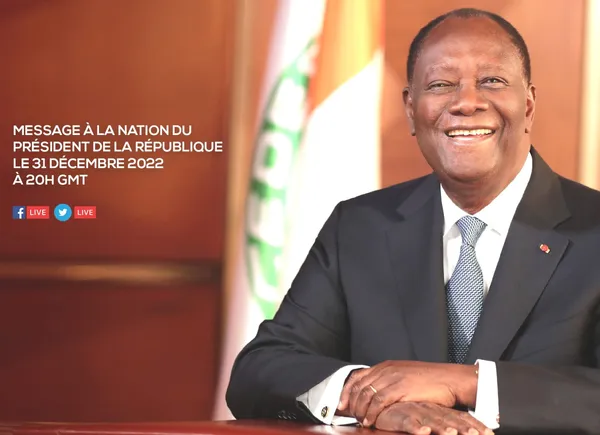 EN DIRECT : suivez le message de Nouvel An 2023 du président Ouattara ce 31 décembre 2022