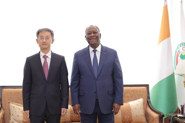 L’Ambassadeur de Chine en Côte d’Ivoire fait ses adieux au président Ouattara
