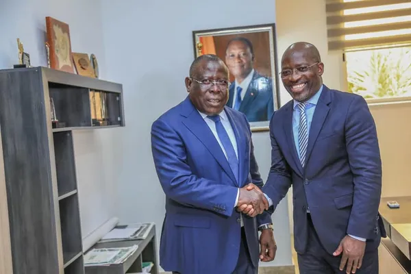 Charles Blé Goudé, président du COJEP chez Cissé Bacongo