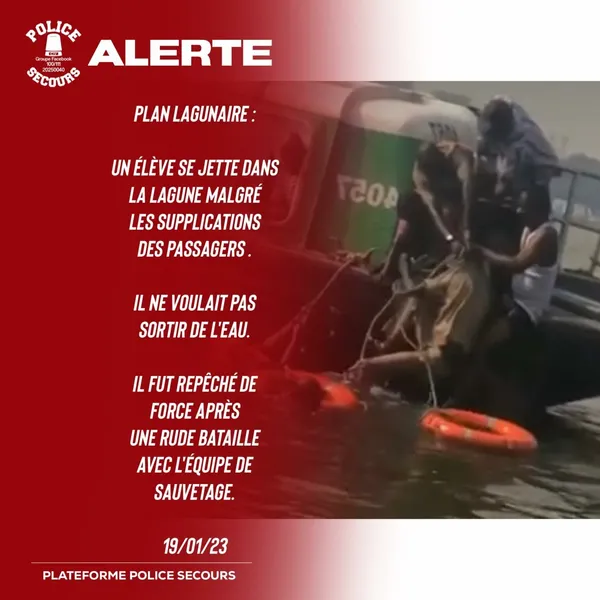 Abobodoumé – Treichville: un élève se jette dans la lagune et tente de se suicider