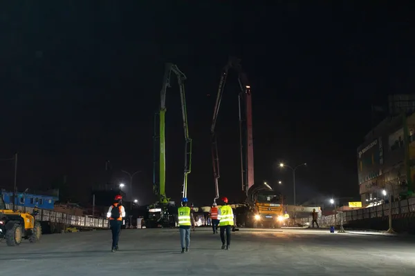 Échangeur rond-point de la mairie d’Abobo: coulage du dernier plot du radier de la trémie, tout sur l’état d’avancement des travaux