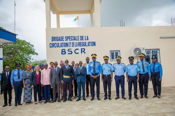 Côte d’Ivoire: Remise des clés du bâtiment de la Brigade Spéciale de Circulation et Régulation (BSCR)