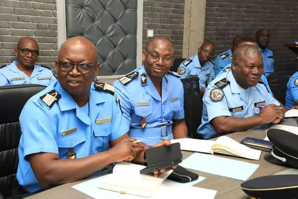 Séance de travail des chefs de service des commissariats de police mixte et postes de police frontaliers de Côte d’Ivoire: des images