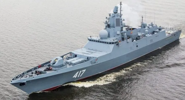 Exercices navals : la frégate militaire russe « Admiral Gorshkov » en Afrique du Sud