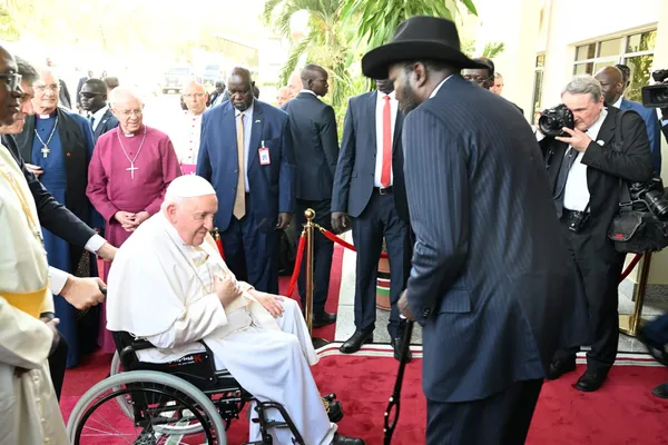 Arrivée du pape François au Soudan du Sud : des images