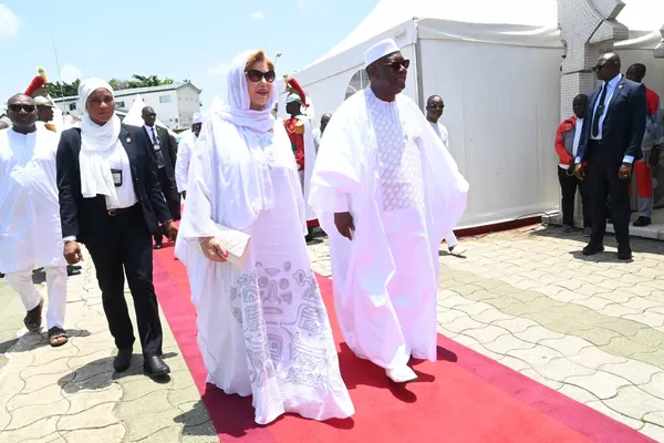 Alassane Ouattara et la Première Dame à la cérémonie de 7ème jour d’Abdoulaye Diallo, ce 19 mars: des images