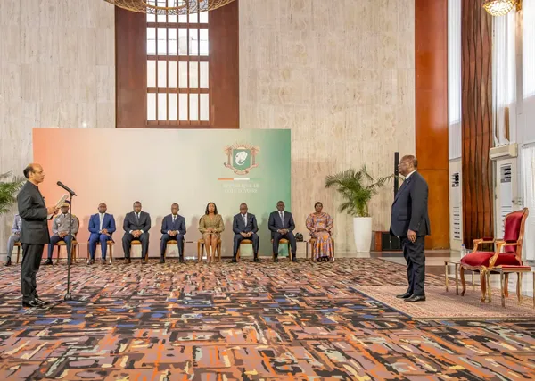 Alassane Ouattara reçoit les Lettres de créance de quatre nouveaux ambassadeurs