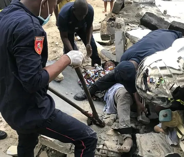 Effondrement d’une dalle à Koumassi ce 27 mars 2023: la victime dégagée des décombres