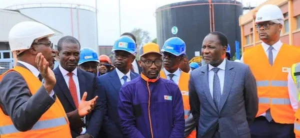 Incendie du poste 225 kv de CIE à Vridi : le ministre Sangafowa-Coulibaly sur le terrain