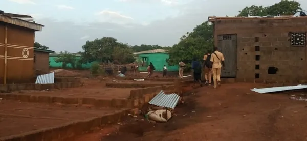IEPP de Niakara : la clôture détruit par la pluie