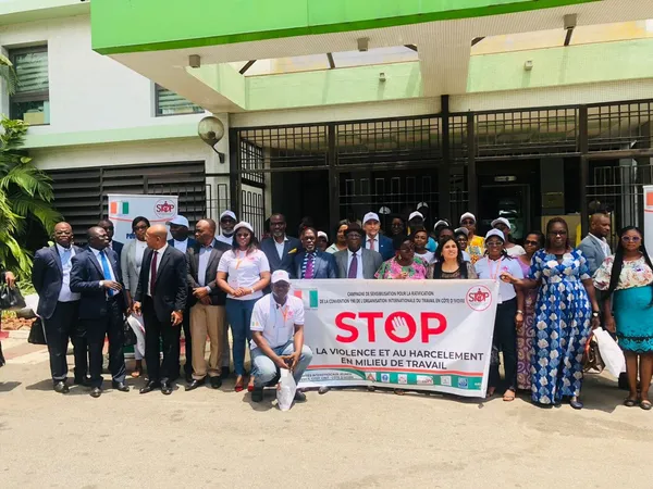 Violence et Harcèlement au travail en Côte d’Ivoire: les 5 centrales syndicales appellent l’Etat à Ratifier la convention C190