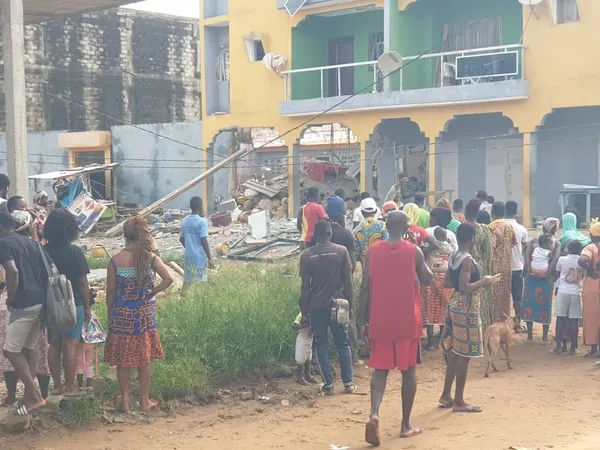 Explosion d’un dépôt de vente de bouteille de gaz à Songon ce mardi : 3 victimes