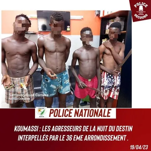 Koumassi : les agresseurs de la nuit du destin arrêtés