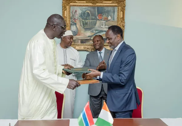 Abidjan et Banjul renforcent leurs relations: 3 accords de coopération signés