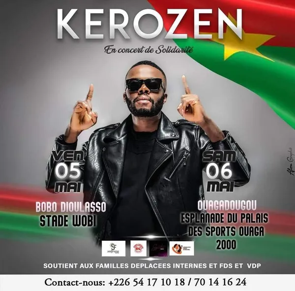 Kerozen en concert de solidarité au Burkina pour le peuple Burkinabè, les FDS et les VDP