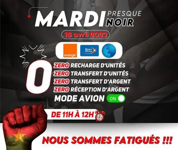 Cherté données mobiles: après à Abidjan, le Burkina lance le boycott des services de téléphonie mobile 