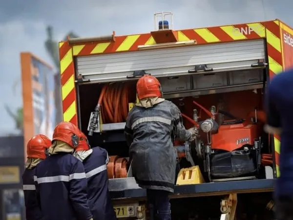 Incendie signalé à la cité policière