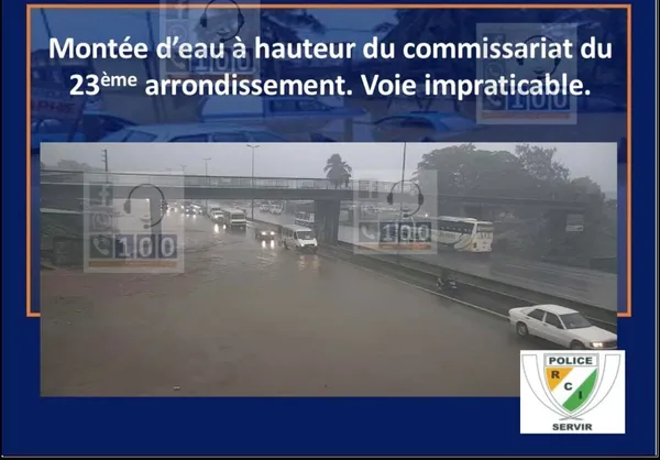Yopougon sous les eaux, plusieurs quartiers inondés ce 7 juin 2023: des voies impraticables, la liste