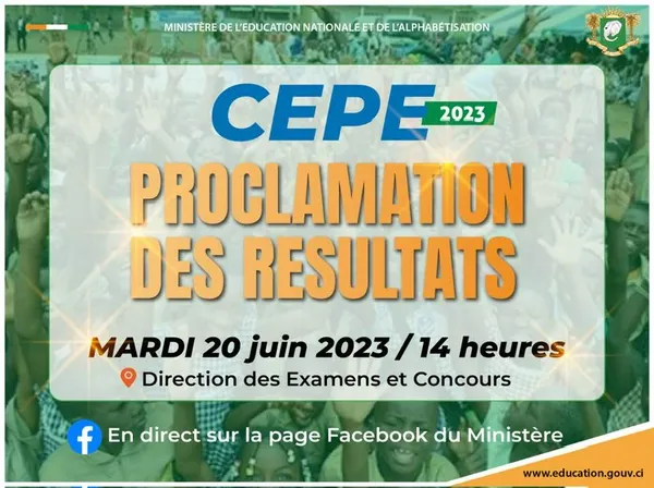 DECO, proclamation résultats CEPE 2023 ce mardi à 14H: la liste des admis sur men-deco.org
