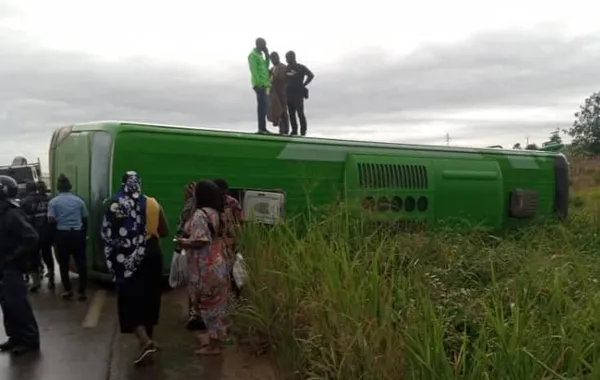 Accident d’un car de la compagnie Océan à Bonoua ce 19 juin 2023
