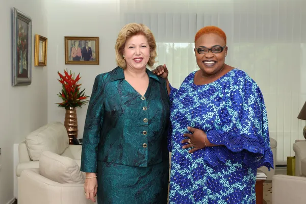 Adrienne Koutouan chez Dominique Ouattara