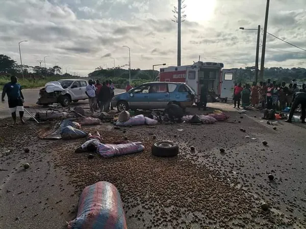 Grave accident de la route à Yamoussoukro feu parlementaire ce mercredi : 7 victimes