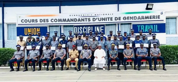 Côte d’Ivoire: 31 officiers reçoivent leurs diplômes des commandants d’unité de gendarmerie