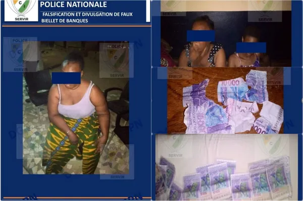 Abengourou : 4 femmes arrêtées en possession de faux billets de banque