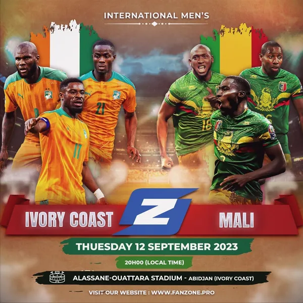 Match amical, Côte d’Ivoire vs Mali, le 12 septembre 2023 à Abidjan