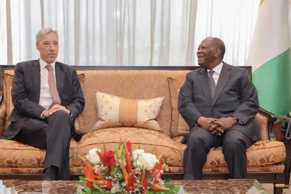 Le Ministre des Affaires Etrangères du Portugal chez le président Ouattara