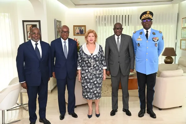 CAN 2023 : Dominique Ouattara aux côtés de la COCAN
