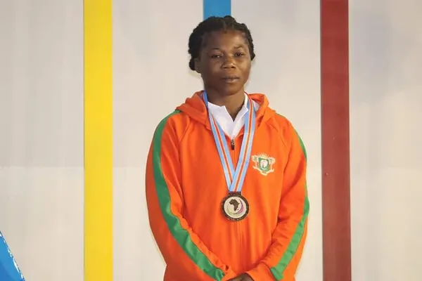 Jeux de la Francophonie à Kinshasa: l’ivoirienne Yapi Coroline médaille d’argent en lutte