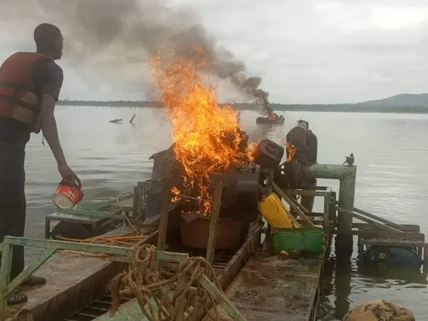 Orpaillage illégal à Bouaflé : du matériels saisis et detruits