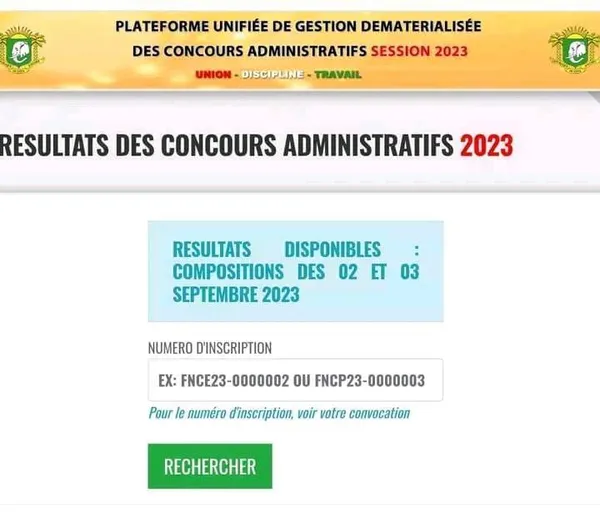 Résultats concours administratifs 2023 disponibles: liste des admis