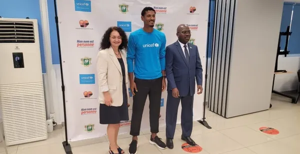 CAN 2023 : Droits de l’enfant, Sébastien Haller accompagne l’UNICEF