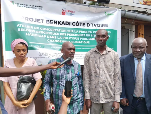 Changement climatique Côte d’Ivoire : les personnes vivantes avec un Handicap s’interrogent sur leurs sorts