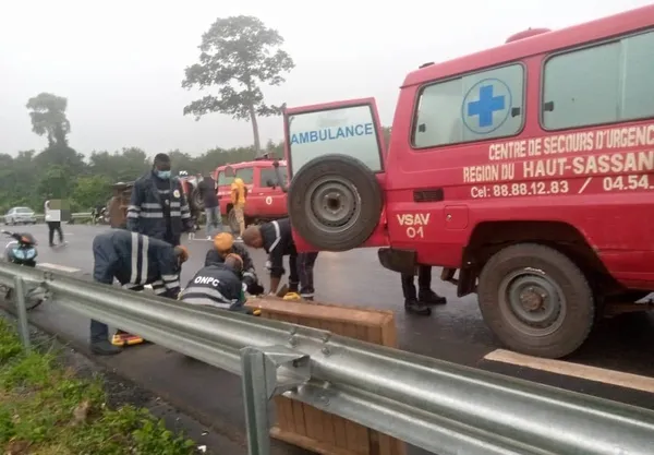Accident de la circulation à Tiéni : 8 personnes impliquées
