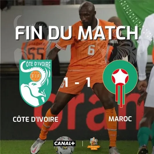 Les Eléphants tenus en échec par le Maroc pour l’inauguration du stade Félix Houphouët-Boigny