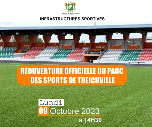 Réouverture du Parc des Sports de Treichville