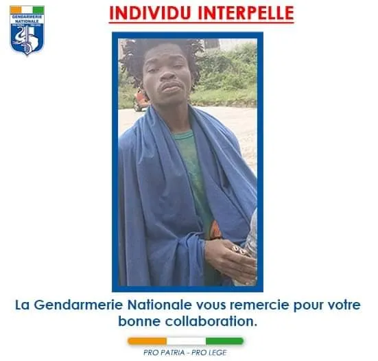 Avis de recherche : la gendarmerie met la main sur le criminel évadé de l’hôpital psychiatrique de Bingerville
