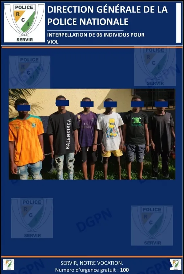 Viol collectif sur une mineure de 13 ans à Biankouma : six jeunes de 15 et 17 ans arrêtés