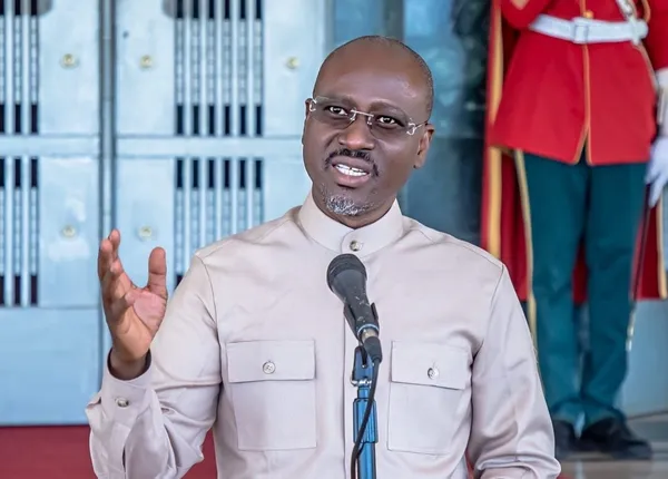 Guillaume Soro, lors de son séjour au Burkina Faso