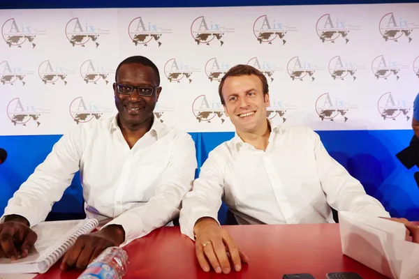 Tidjane Thiam et Emmanuel Macron