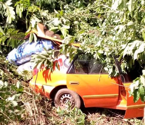 Accident de la route à Bongouanou : Un taxi communal une sortie de route, deux victimes