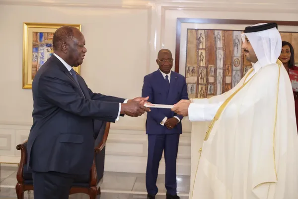 Quatre nouveaux ambassadeurs accrédités en Côte d’Ivoire