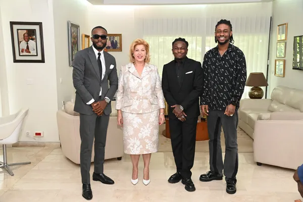 Didi B, KS Bloom et Kerozen chez Dominique Ouattara
